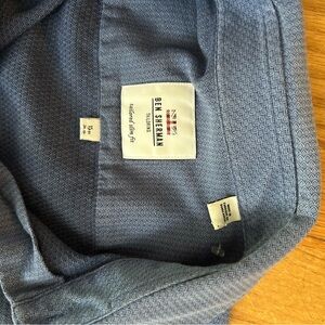 Ben Sherman Light Blue Patterned Shirt 22.5” pit to pit